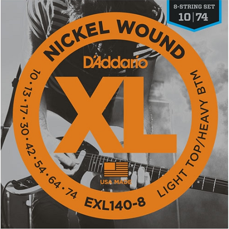 D'Addario EXL140-8 010-074 (8-String) 
