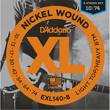 D'Addario EXL140-8 010-074 (8-String) 