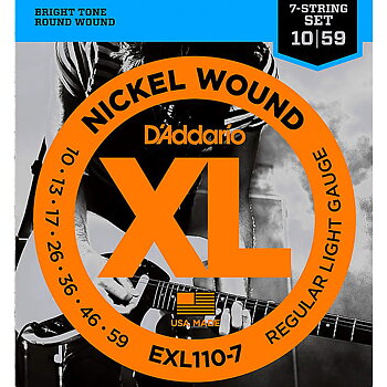D'Addario EXL110-7 Regular Light 7-String 010-059