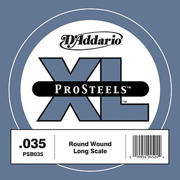 Single strings D'Addario PSB035 ProSteels Long Scale Bass String 