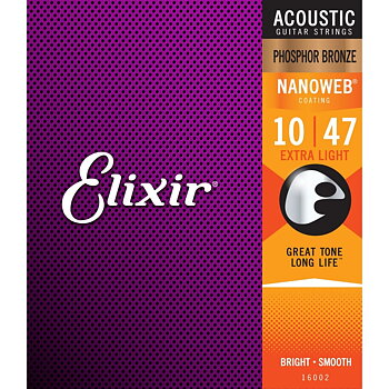 Elixir Acoustic Nanoweb Phosphor Bronze 010-047