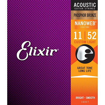 Elixir Acoustic Nanoweb Phosphor Bronze 011-052