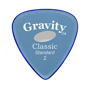Gravity Picks GCLS2ME Classic Standard Unpolished Elipse-Hole 2mm