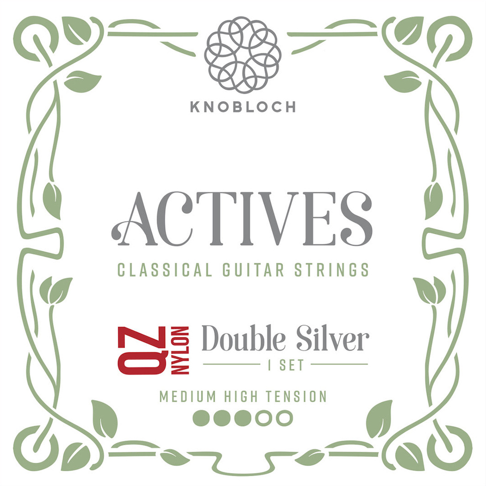 Knobloch Strings 400ADQ QZ Nylon Actives Double Silver (Medium-High Tension)