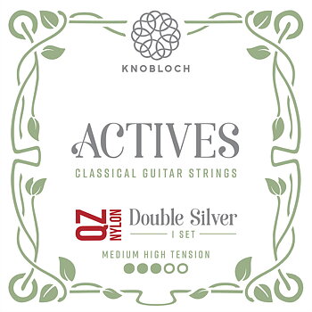 Knobloch Strings 400ADQ QZ Nylon Actives Double Silver (Medium-High Tension)