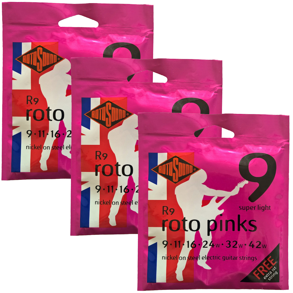 Rotosound R9 Roto Pinks 009-042 (3-Pack)
