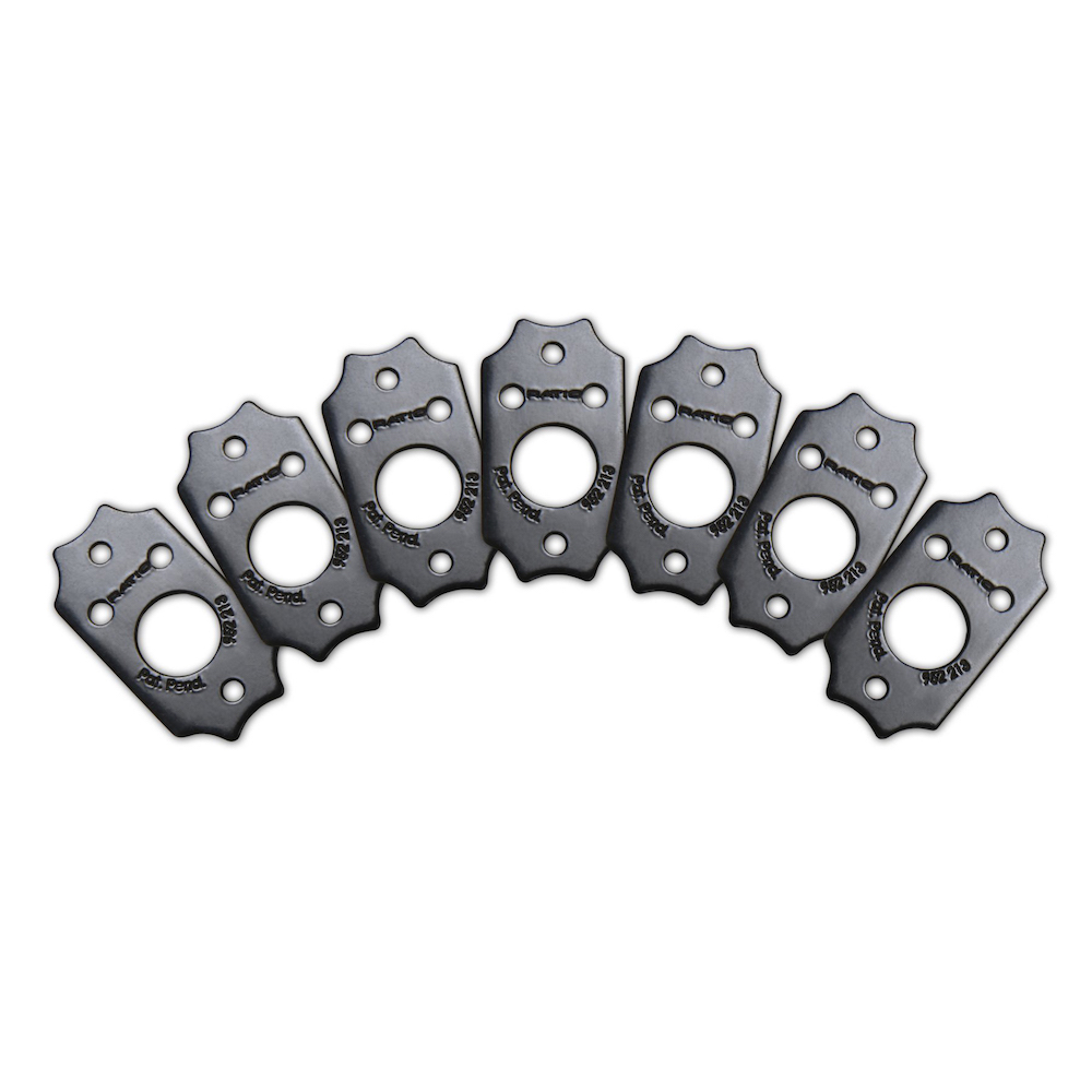 Graph Tech RATIO InvisoMatch Mounting Plate For Gibson Style 2 Screw Hole (Black)