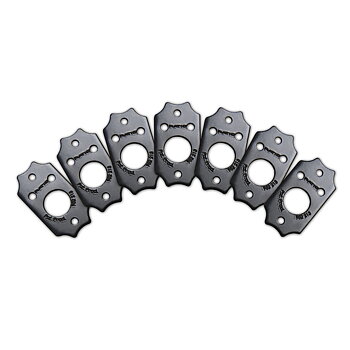 Graph Tech RATIO InvisoMatch Mounting Plate For Gibson Style 2 Screw Hole (Black)