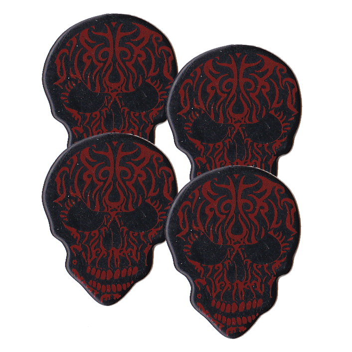 Hotpicks Monster Collection Picks "Skull Tribal" (4-Pack)