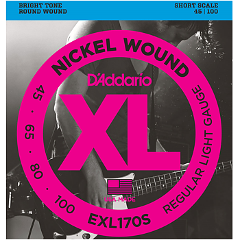 D'Addario EXL170S Short Scale 045-100