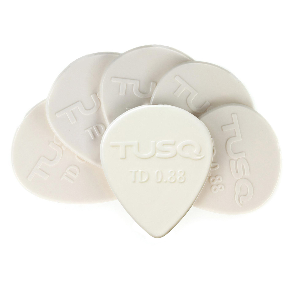 Graph Tech TUSQ Tear Drop Picks White 0.88mm - Bright Tone 6-Pack