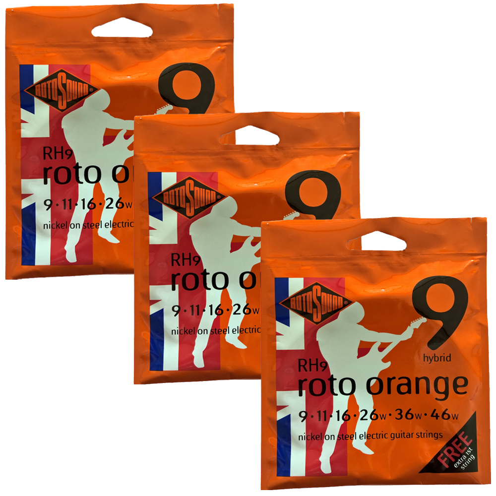 Rotosound RH9 Roto Orange 009-046 (3-Pack)