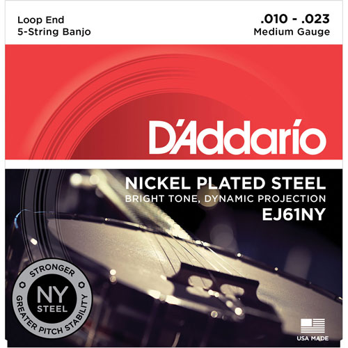 D'Addario EJ61NY Banjo Medium