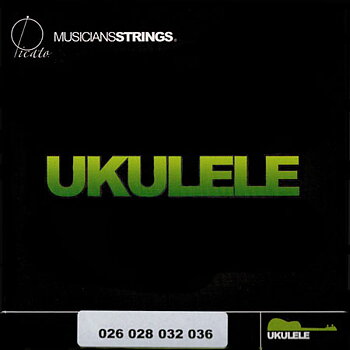 Picato Hawaiian Concert Ukulele Nylon Strings (Black)