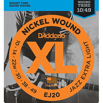 D'Addario EJ20 Jazz Extra Light 010-049