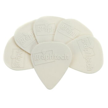 Graph Tech TUSQ Standard Picks White 0.88mm - Bright Tone 6-Pack