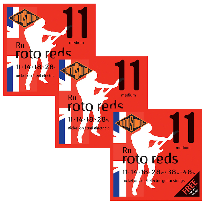 Rotosound R11 Roto Reds 011-048 (3-Pack)