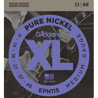 D'Addario EPN115 Pure Nickel Blues/Jazz Rock 011-048