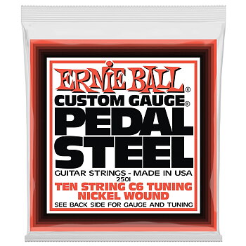 Ernie Ball EB-2501 C6 Pedal Steel Nickel Strings 012-066 (10-String)