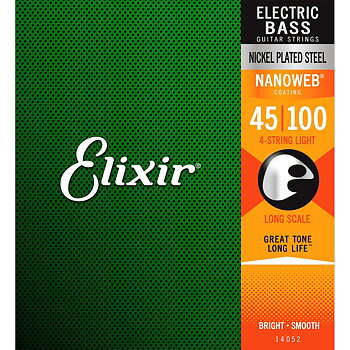 Elixir Nanoweb Bass Guitar Strings 045-100