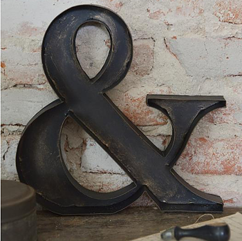 & tecken mörk metall Jeanne d´Arc Living  shabby chic lantlig stil