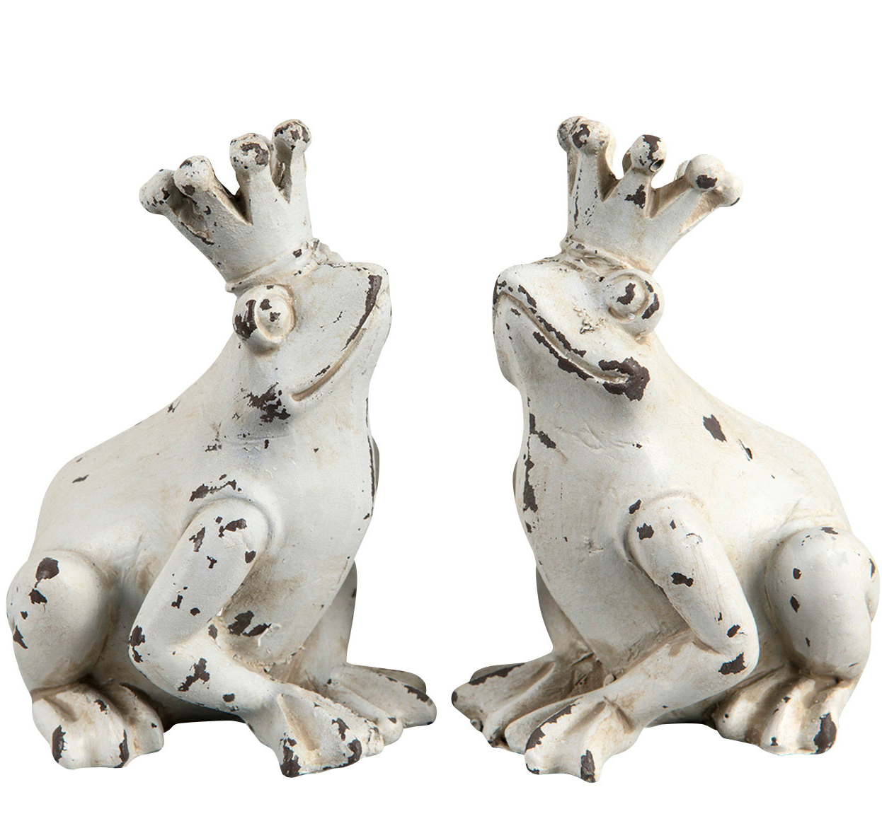Grodprins groda antik vit shabby chic lantlig stil