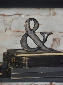 Litet & tecken mörk metall Jeanne d´Arc Living  shabby chic lantlig stil