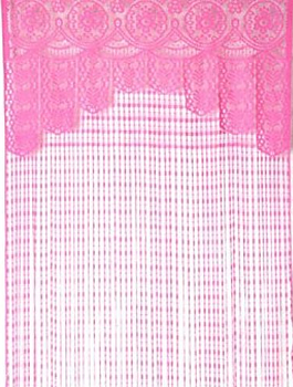 Spets draperi gardin rosa pastell romantisk shabby chic lantlig stil