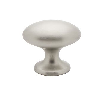 Oval knopp matt krom shabby chic lantlig stil Gårdsromantik