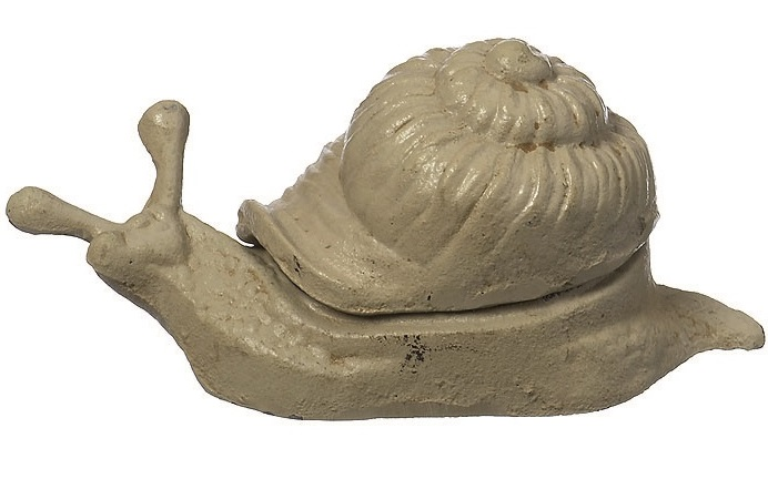 Snigel gjutjärn nyckelgömma shabby chic lantlig stil Gårdsromantik