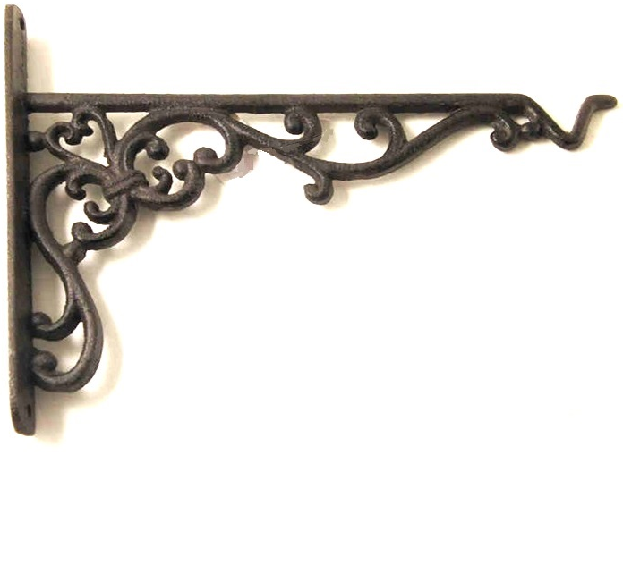 Konsoll krokhängare i gjutjärn snirklig shabby chic lantlig stil - 2