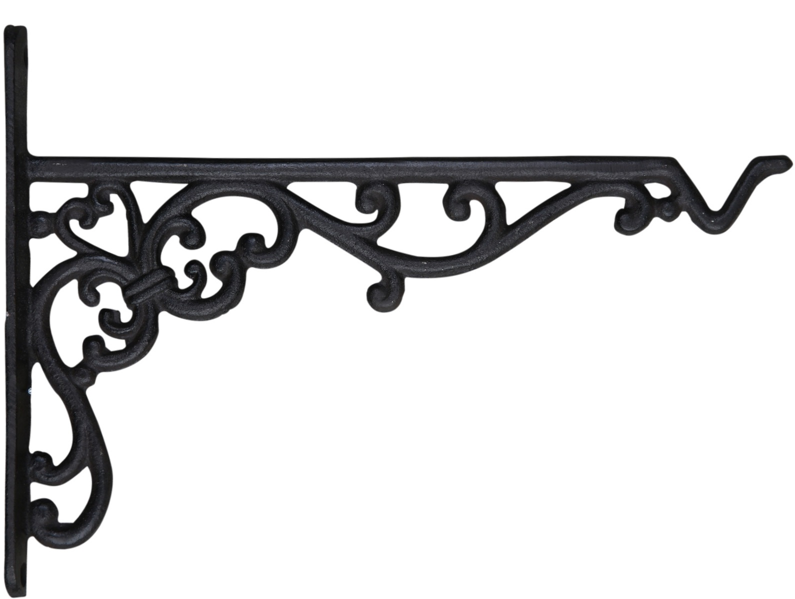 Konsoll krokhängare i gjutjärn snirklig shabby chic lantlig stil