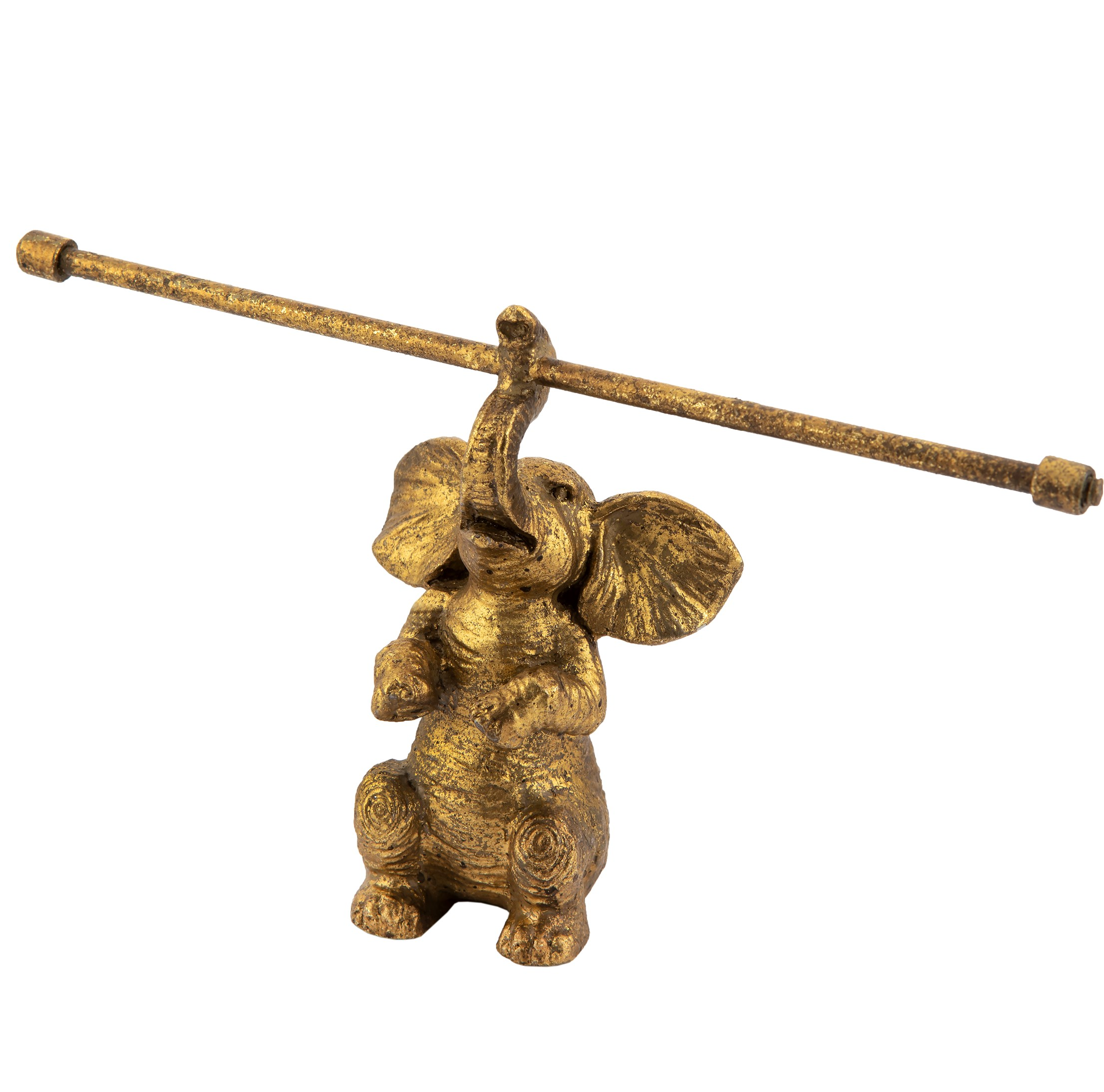 Smyckesställ smyckeshållare guld elefant romantisk shabby chic lantlig stil