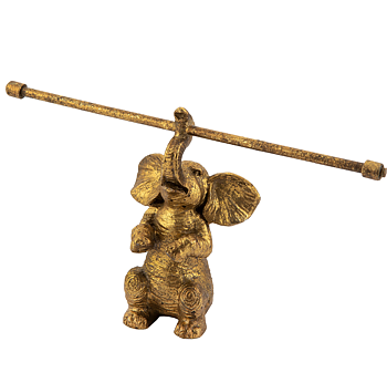 Smyckesställ smyckeshållare guld elefant romantisk shabby chic lantlig stil