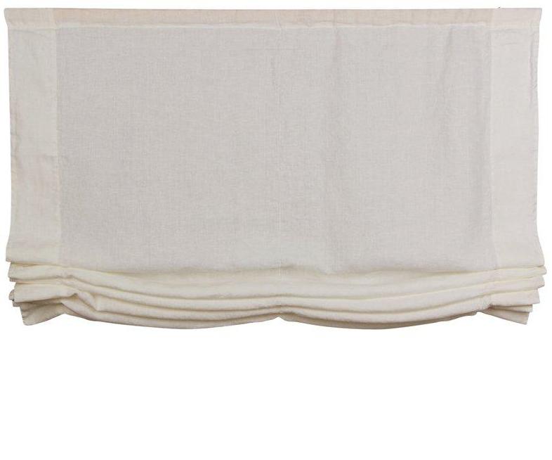 Hissgardin i Lin Offwhite shabby chic lantlig stil Gårdsromantik