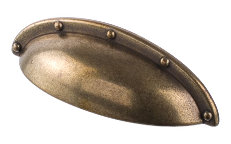 Oval knopp Old antik-patinerat bronsfärgad shabby chic lantlig stil - 2