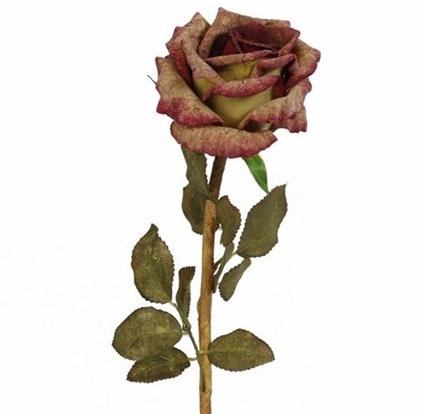 Stor ros konstväxt mörk shabby chic lantlig stil