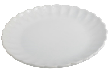 Mynte tallrik vit shabby chic lantlig stil