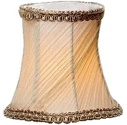 Lampskärm liten lampettskärm guld gammeldags plizzerad vägglampa lampett kristallkrona 