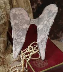 Smal vingar änglavingar rosa spets tyll Jeanne d´Arc living shabby chic, lantlig stil - 2