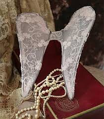 Smal vingar änglavingar rosa spets tyll Jeanne d´Arc living shabby chic, lantlig stil