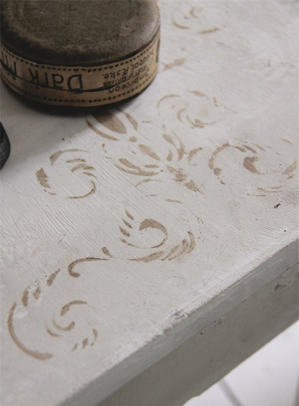 Stencil för dekorationsmålning väggmålning shabby chic lantlig stil - 2