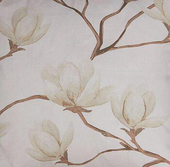 Gardinkappa vit Magnolia lantlig stil Gårdsromantik