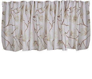 Gardinkappa vit Magnolia lantlig stil Gårdsromantik