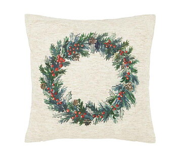 Cushion cover Christmas wreath Wreath Swan Farm country style Farm romance