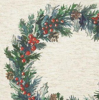 Kappa gardinkappa Ewa Julkrans Krans Svanefors lantlig stil Gårdsromantik shabby chic 