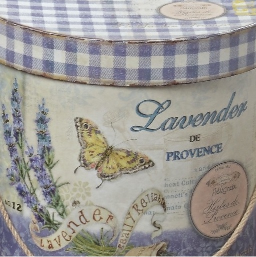 Hattaskar askar Lavendel franska olika storlekar shabby chic lantlig stil - 2