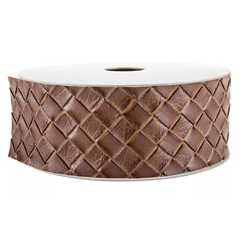 Läderband flätat konstläder brun shabby chic lantlig stil Gårdsromantik