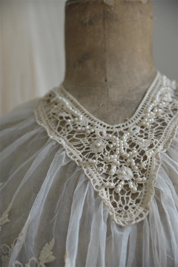 Romantisk krage spets vintage choice 2 sorter Jeanne darc Living shabby chic lantlig stil - 2