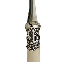 Tårtspade ornamenterad med vitt skaft shabby chic lantlig stil